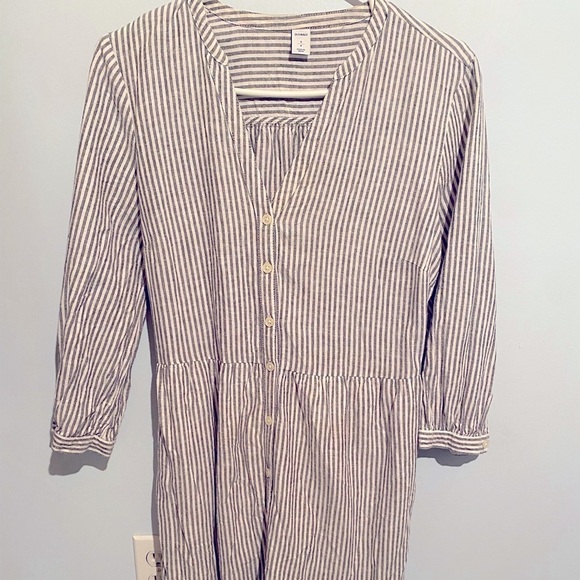 Old navy summer  striped dress navy white and blue. - Picture 1 of 5